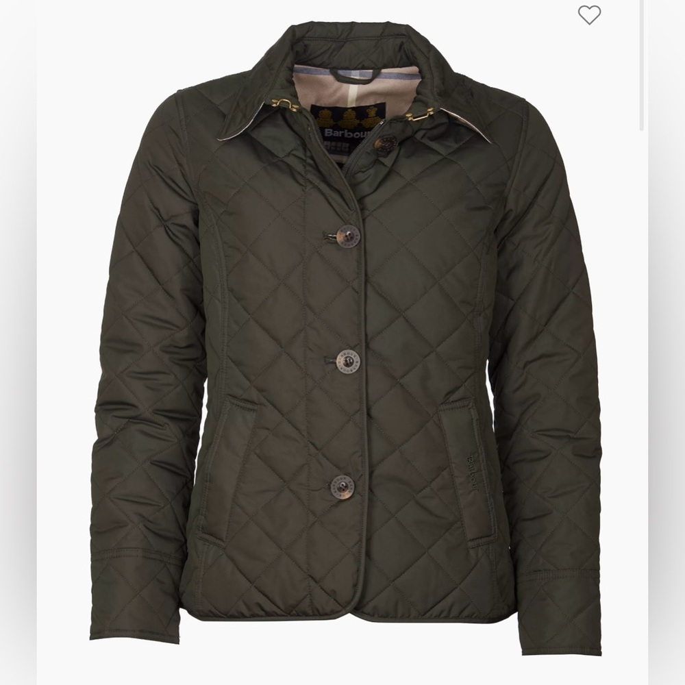 Barbour Forth Quilted Jacket Sage Green/Oatmeal